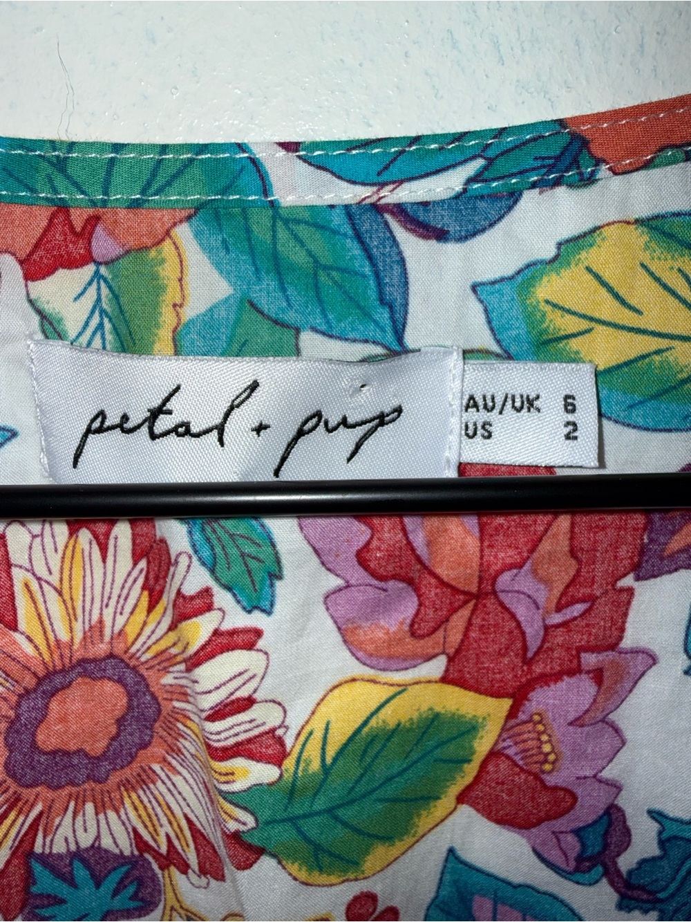 Petal & Pup Multicolor Floral Midi Dress - Picture 5 of 7
